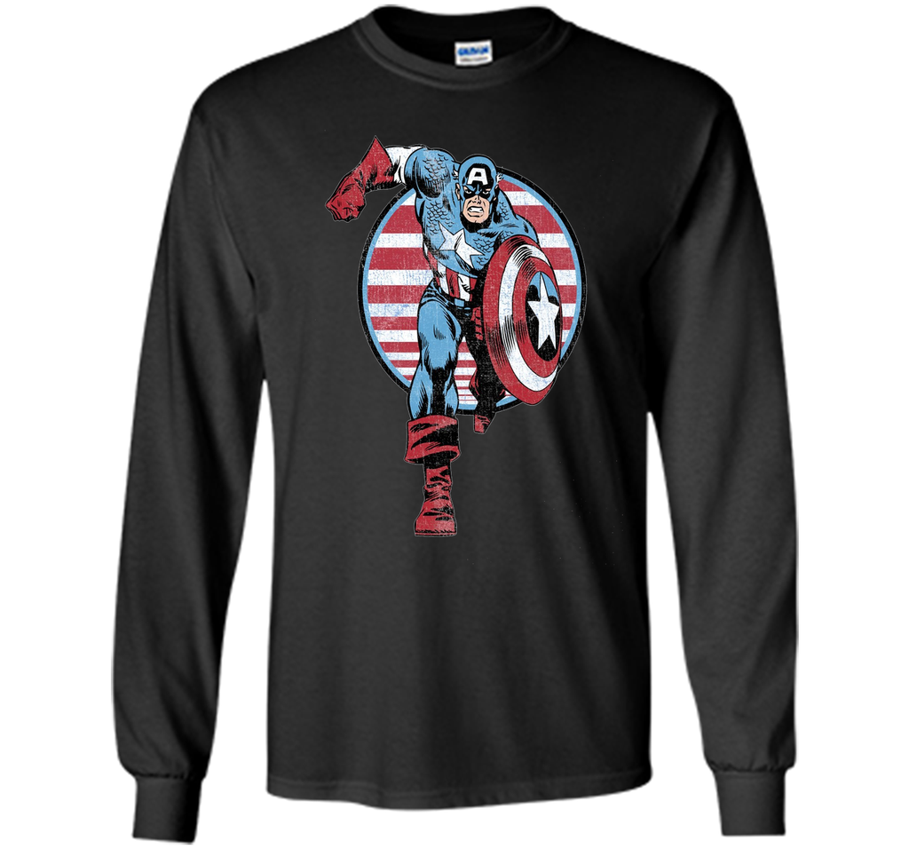 Captain America Charge Graphic T-Shirt