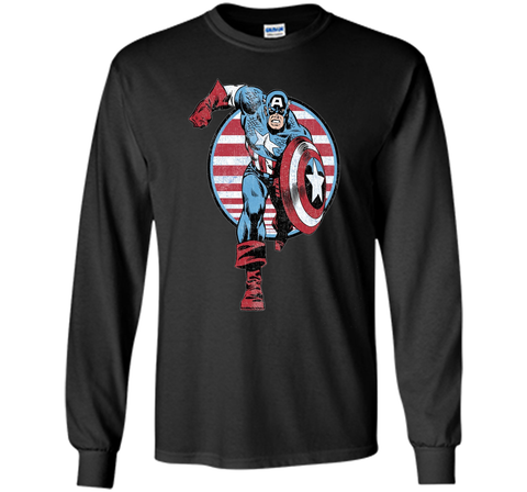 Captain America Charge Graphic T-Shirt