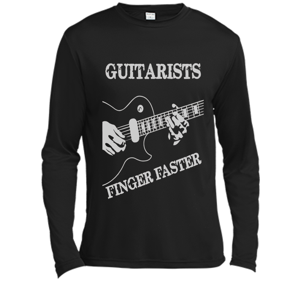 Guitar T-shirt : Guitarists Finger Faster!