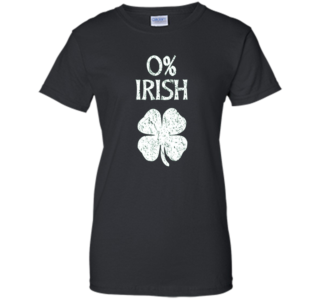 Short-Sleeve Unisex St. Patrick's Day T-Shirt with 0% Irish Screenprint