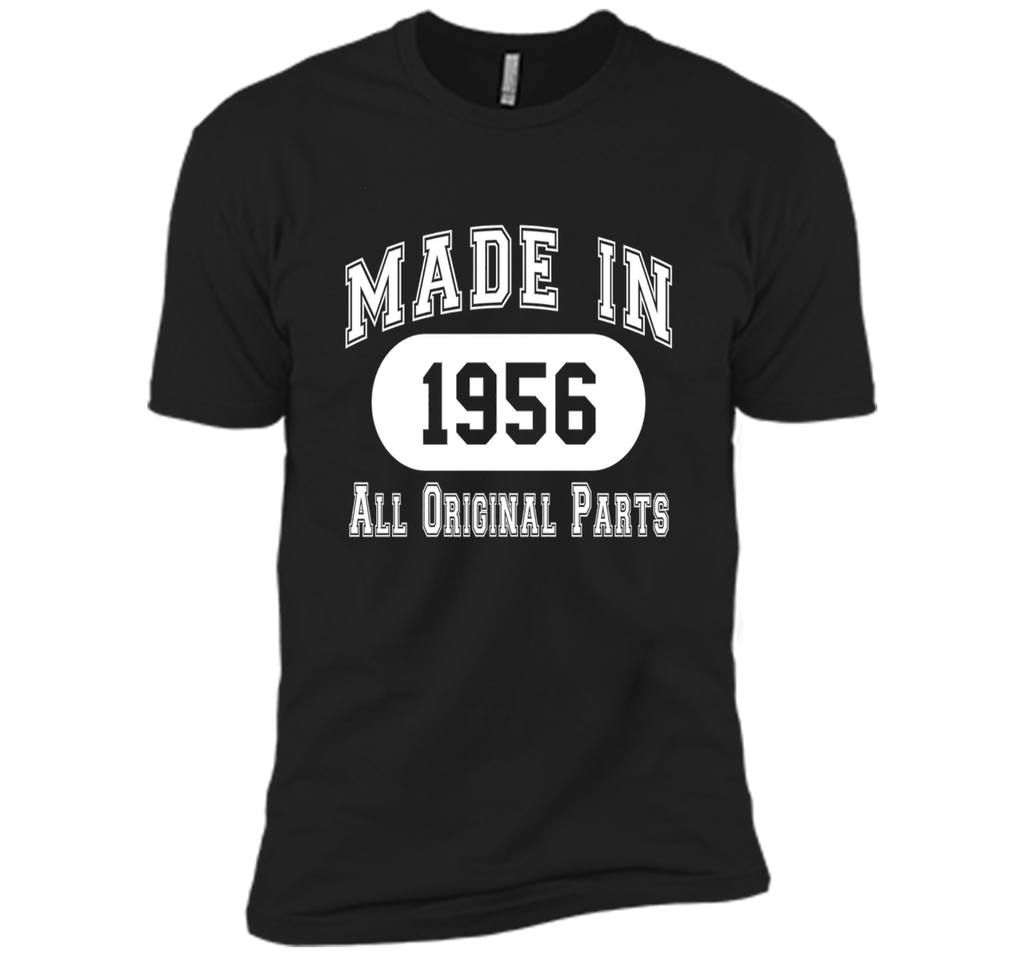 Men's 61st Birthday Gift Made in 1956 All Original Parts T-Shirt