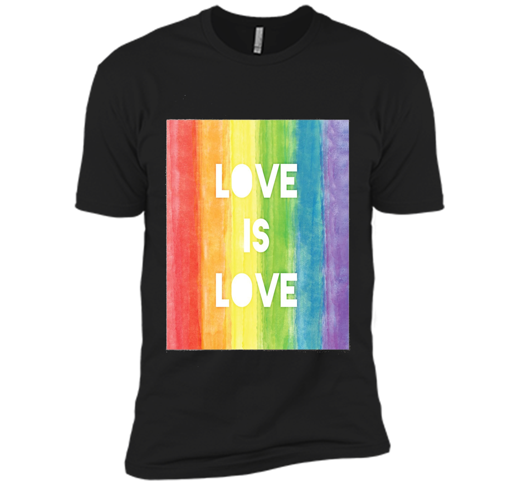 Love Is Love Gay Lesbian LGBT Pride Rainbow T-Shirt