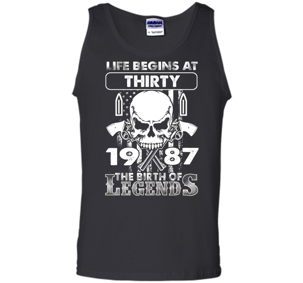 30th Birthday Gifts 1987 The Birth Of Legends T-Shirt shirt