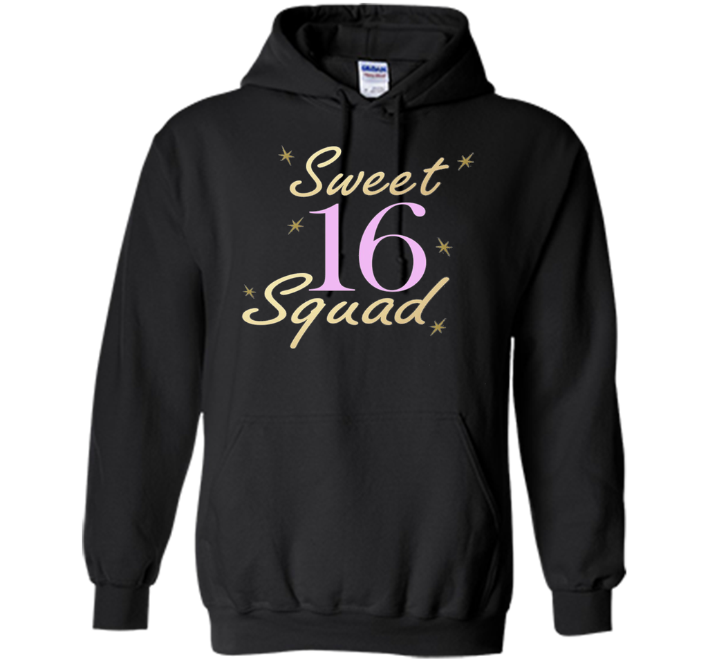 Sweet Sixteen Squad Stars T-shirt 16th. Birthday Party