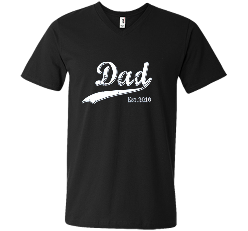 Dad Est. 2016 T Shirt Fathers Day Gift for New Daddy gift
