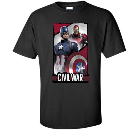 Captain America Civil War Line Graphic T-Shirt
