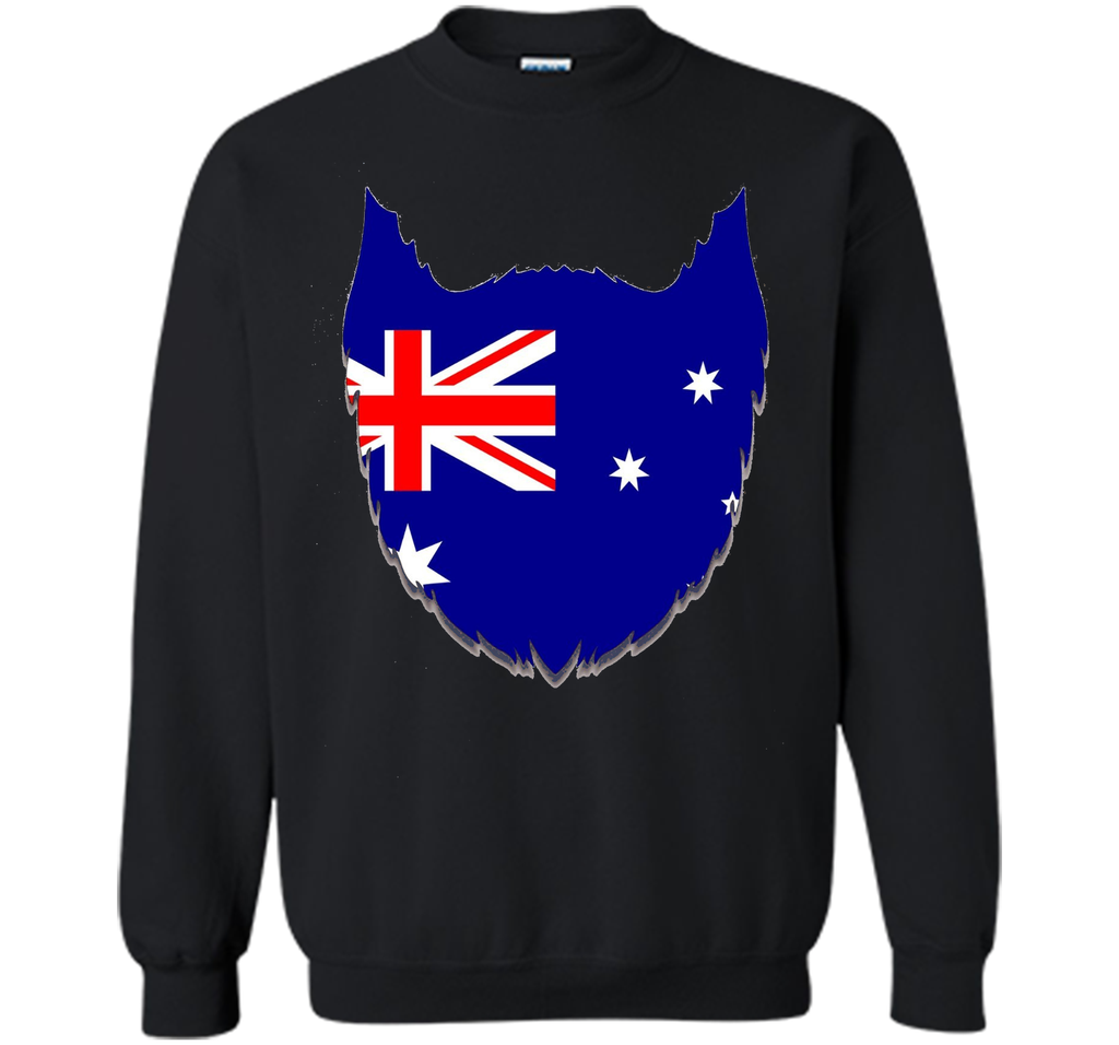 FUNNY AUSTRALIAN BEARD T-SHIRT Proud Australia Flag Gift