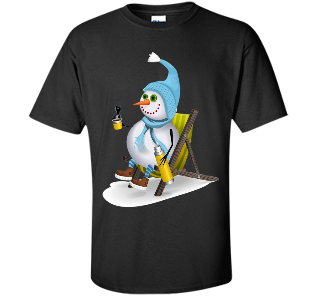 Snowman Camping T-Shirt