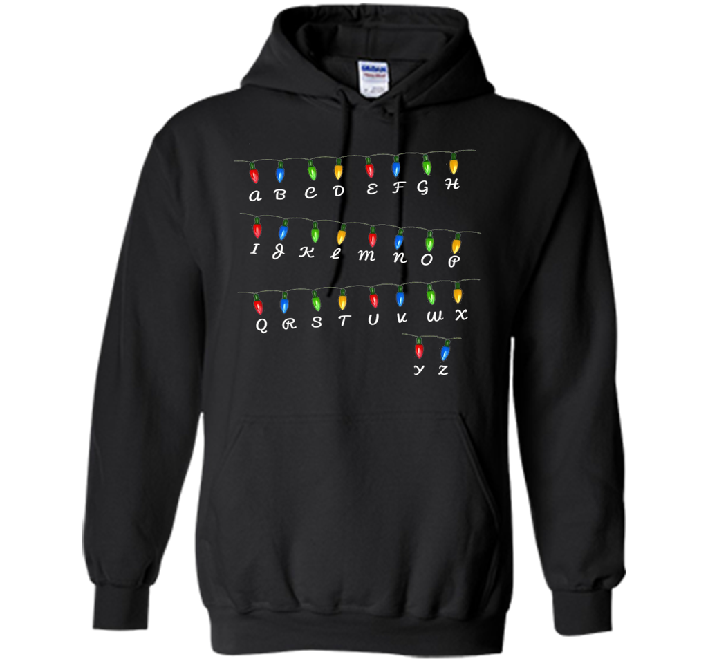 Weird Christmas Alphabet Tree Lights Holiday T-Shirt