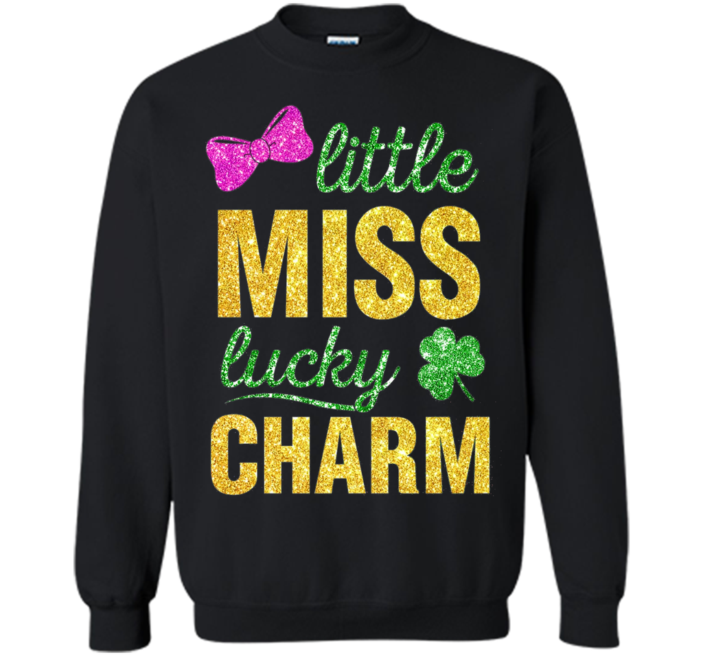 Little miss lucky charm st.patrick's day shirts for girls