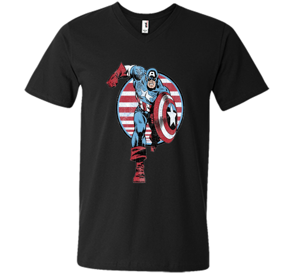 Captain America Charge Graphic T-Shirt