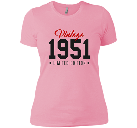 65th Birthday Gift T-Shirt Vintage 1951 Limited Edition Red