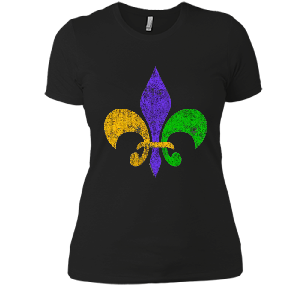 Men's Vintage Fleur-de-Lis Mardis Gras T-Shirt