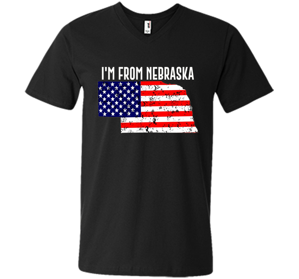 Proud of Nebraska -US flag Independence day Tshirt