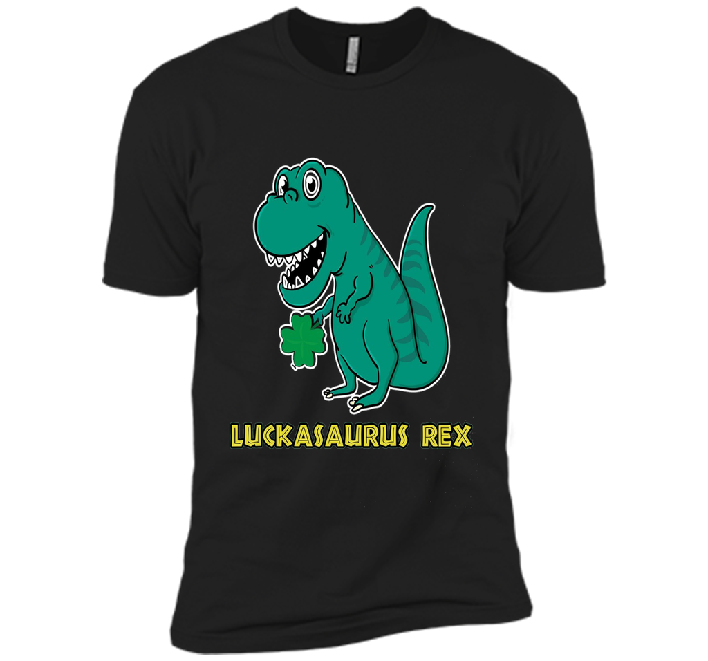 Luckasaurus Rex Dinosaur St.Patricks Day Shirt Kids ALL AGES