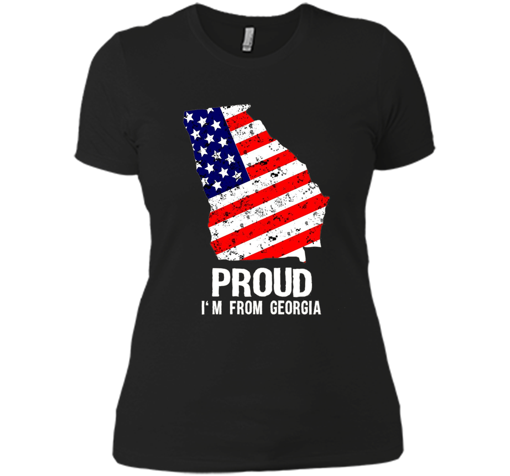 Proud of Georgia  -US flag Independence day Tshirt