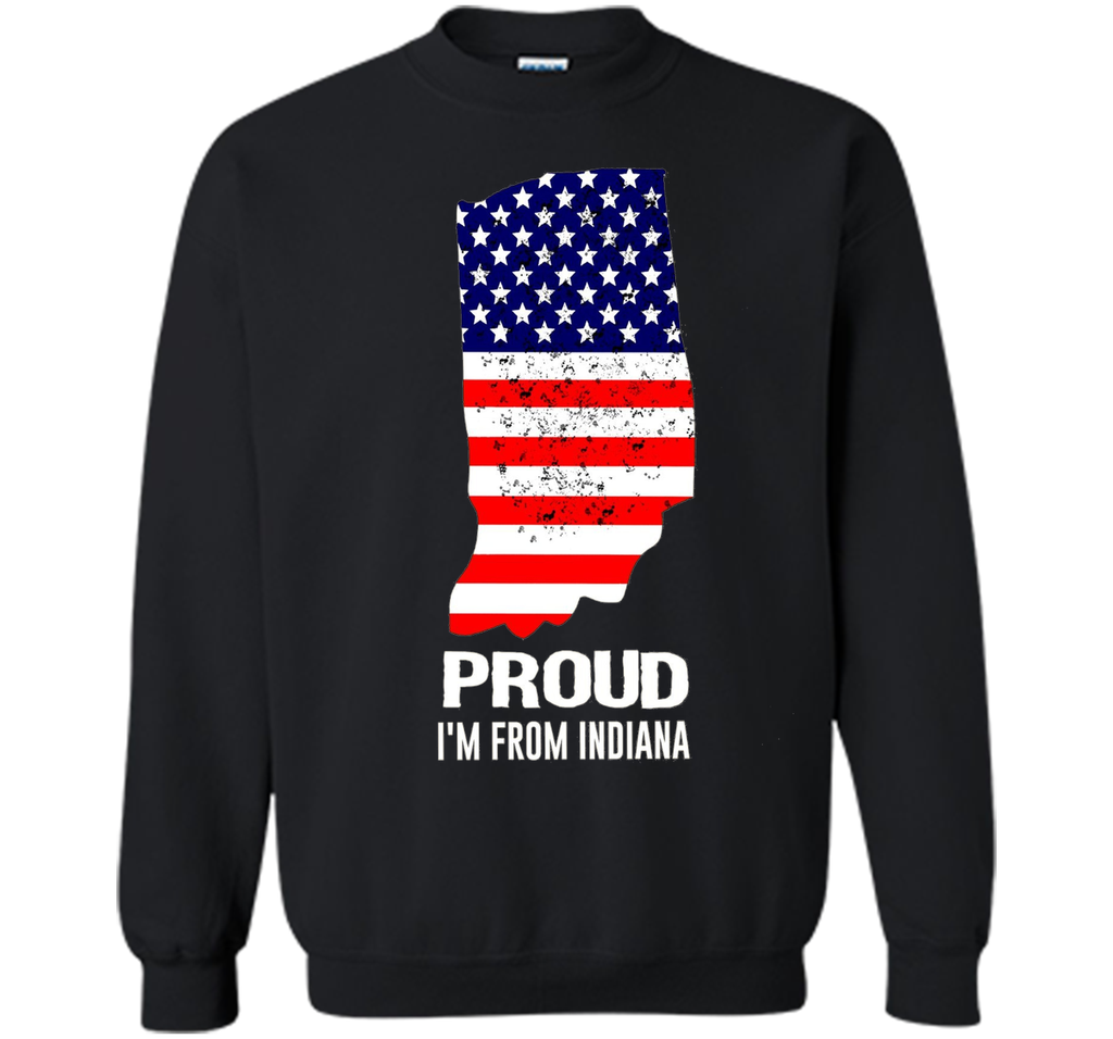 Proud of Indiana-US flag Independence day Tshirt