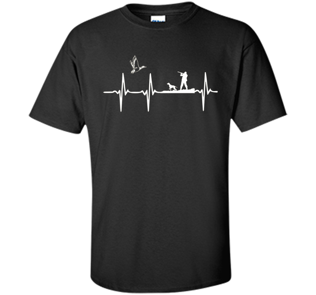 Duck Hunting Waterfowl Hunter Heartbeat T-Shirt