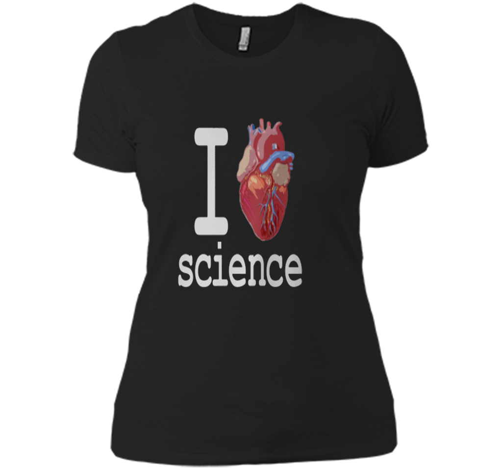 I Love Heart Science T Shirt - Biology Tee Tshirt Teacher