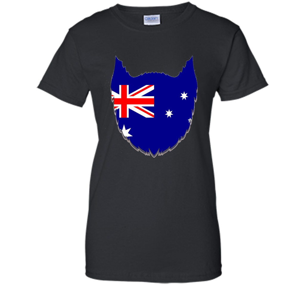 FUNNY AUSTRALIAN BEARD T-SHIRT Proud Australia Flag Gift