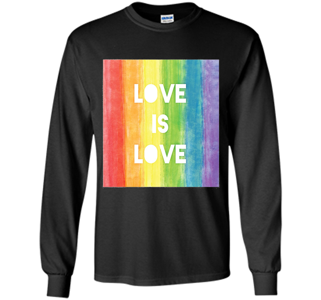 Love Is Love Gay Lesbian LGBT Pride Rainbow T-Shirt