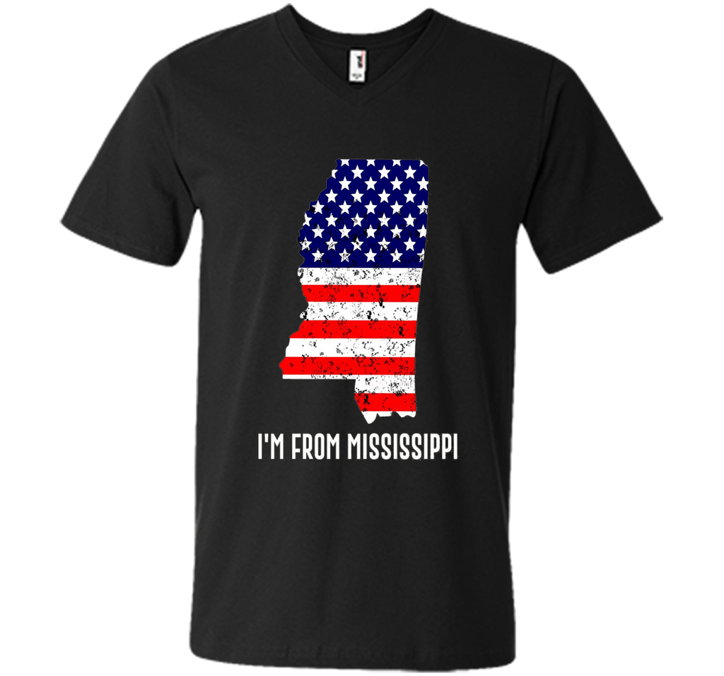Proud of Mississippi-US flag Independence day Tee