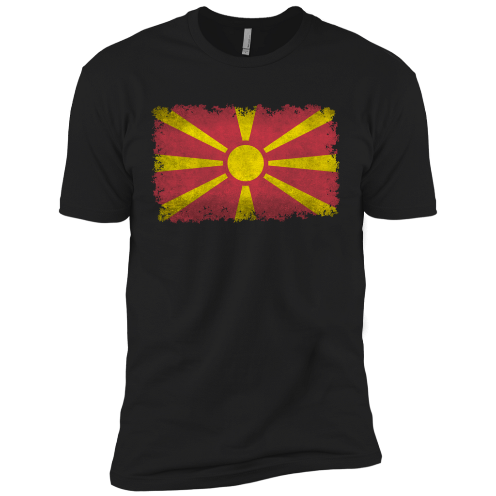 flag of macedonia in vintage retro style T-Shirt