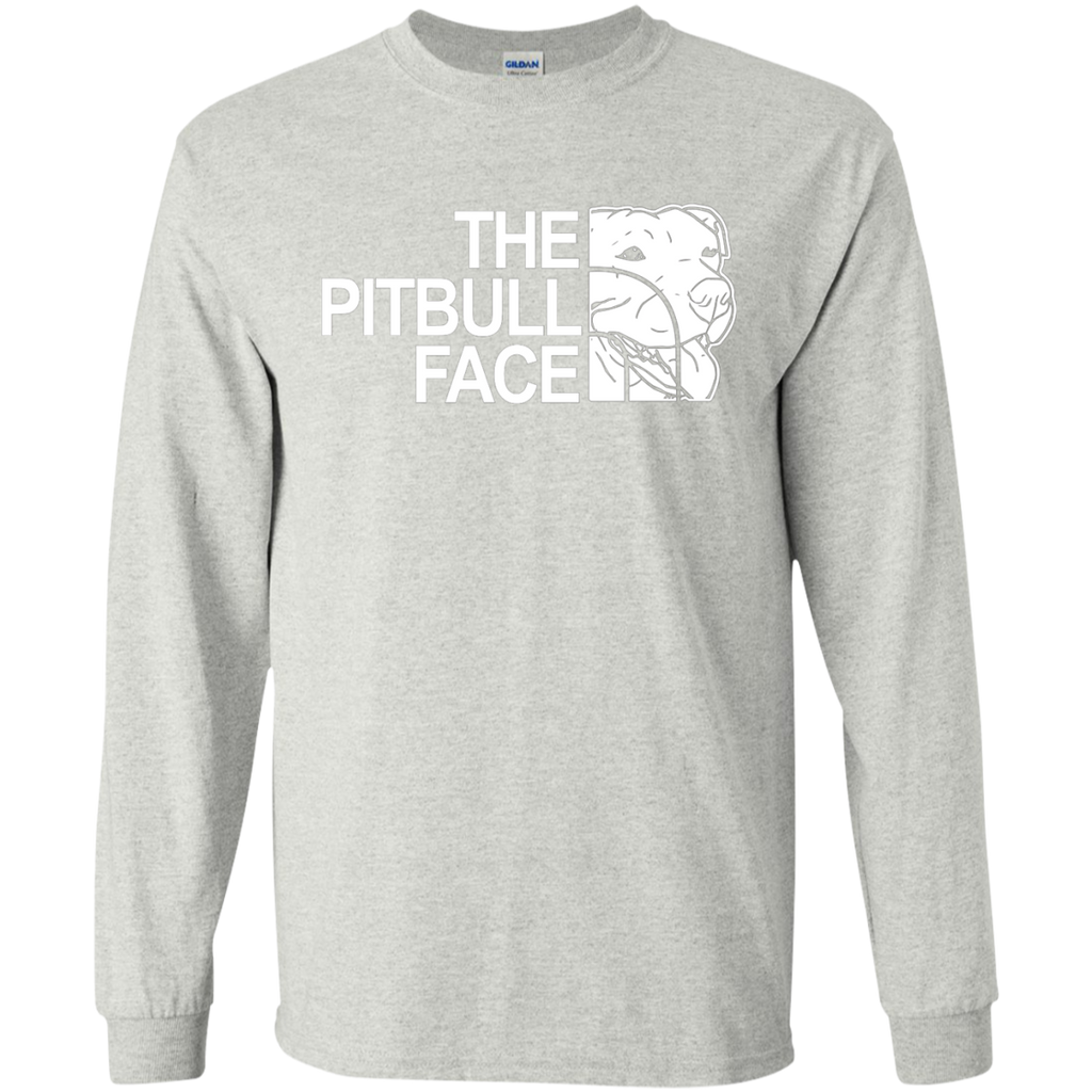 The Pitbull Face Funny Dog Pitbull LS Ultra Cotton Tshirt