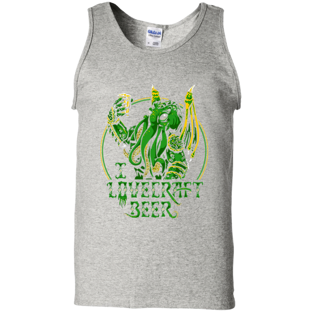 I Lovecraft Beer T-Shirt G220 Gildan 100% Cotton Tank Top