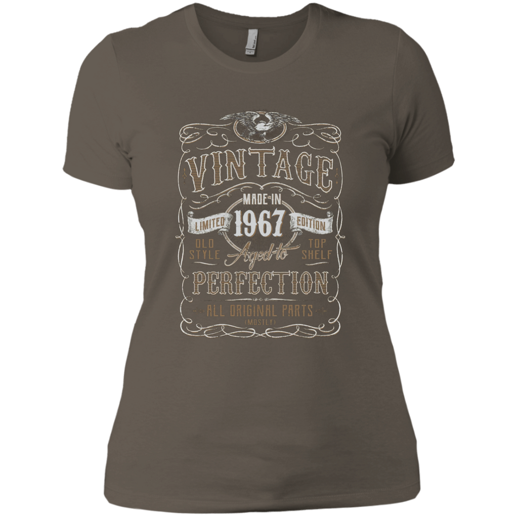 Vintage Made In 1967 Birthday Gift Idea T Shirt NL3900 Next Level Ladies' Boyfriend T-Shirt