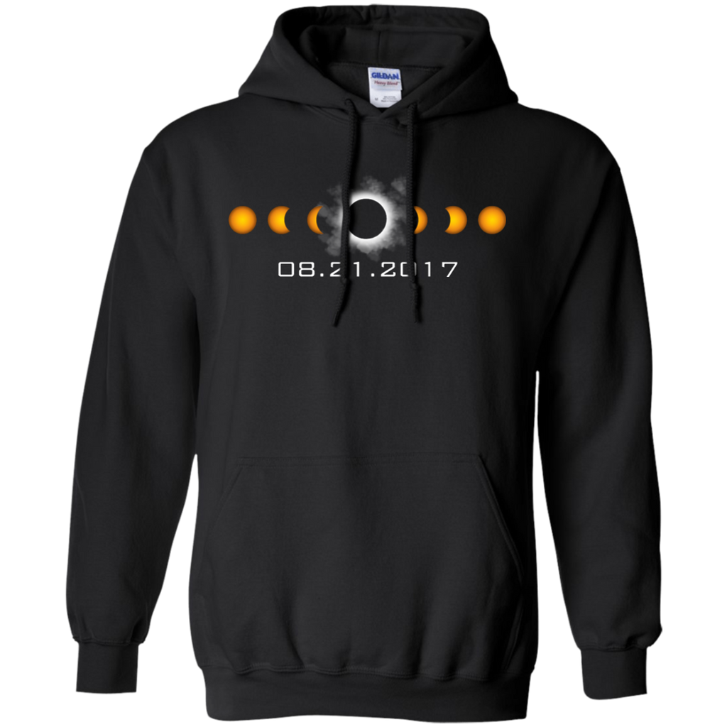 Total Solar Eclipse August 21 2017 T Shirt G185 Gildan Pullover Hoodie 8 oz.