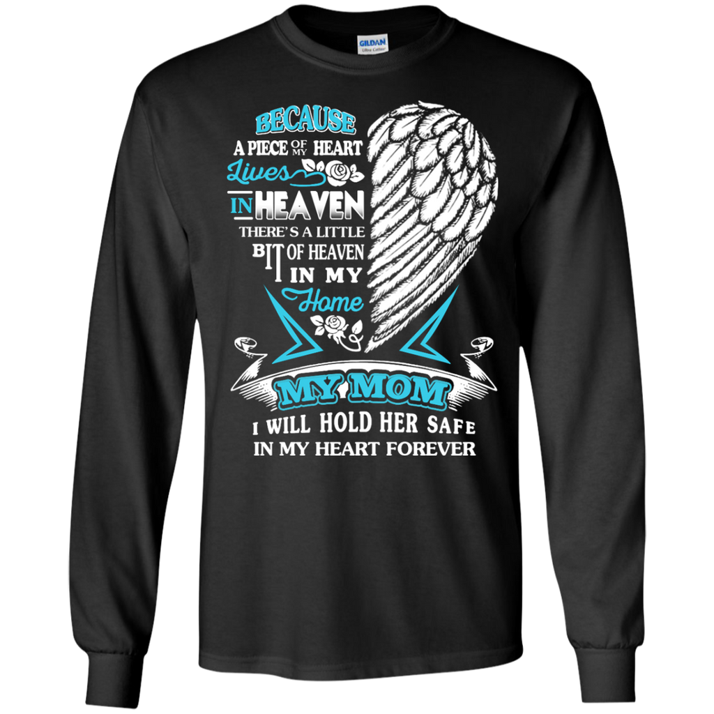 In Memory of Mom Guardian Angel Heaven LS Ultra Cotton Tshirt