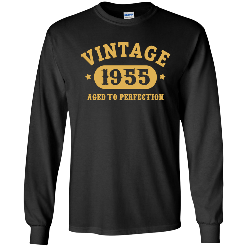 62nd Birthday B-day Gift 62 years old 1955 T-Shirt G240 Gildan LS Ultra Cotton T-Shirt