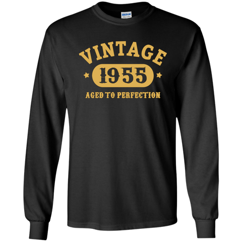62nd Birthday B-day Gift 62 years old 1955 T-Shirt G240 Gildan LS Ultra Cotton T-Shirt