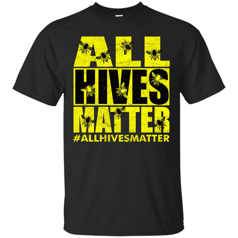 Beekeeper T-Shirt Beekeeping Shirt All Hives Matter Custom Ultra Cotton T-Shirt