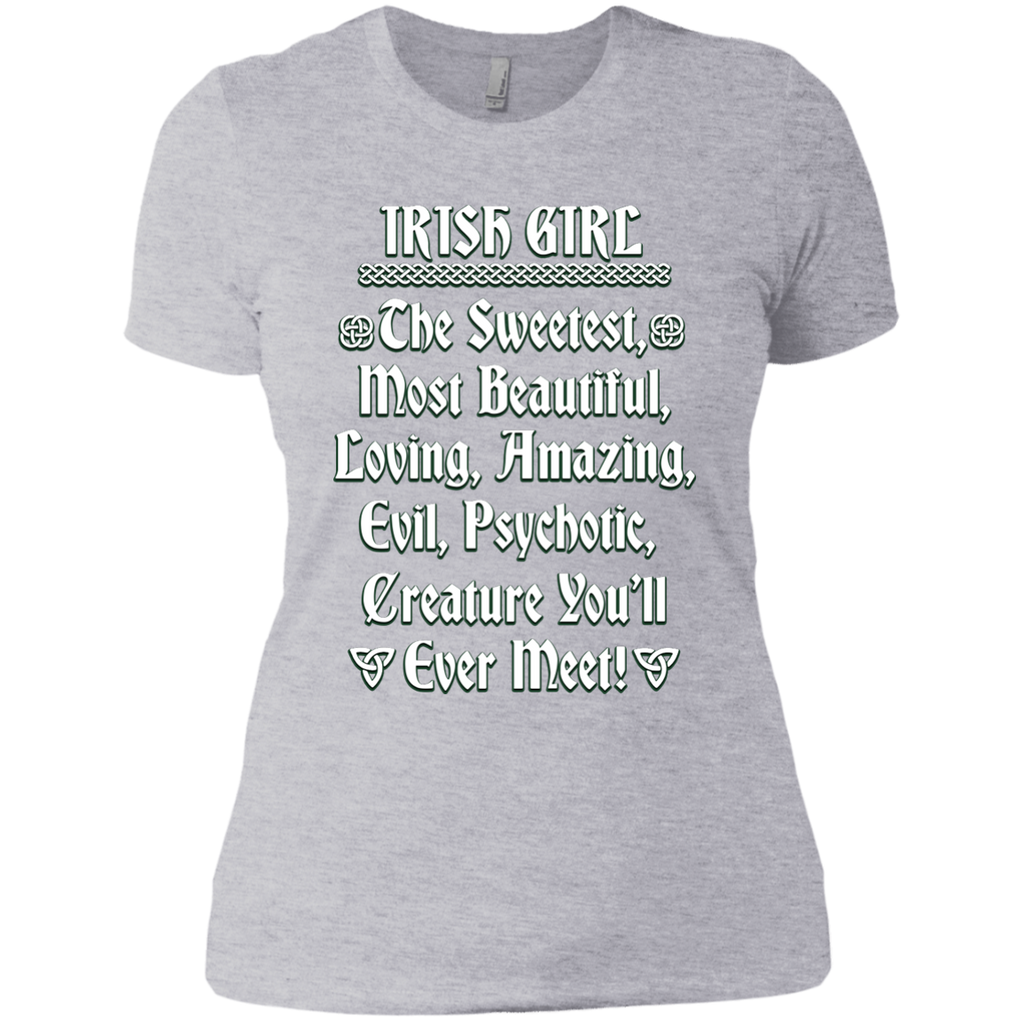 Irish Girl Quote Next Level Ladies' Boyfriend Tee
