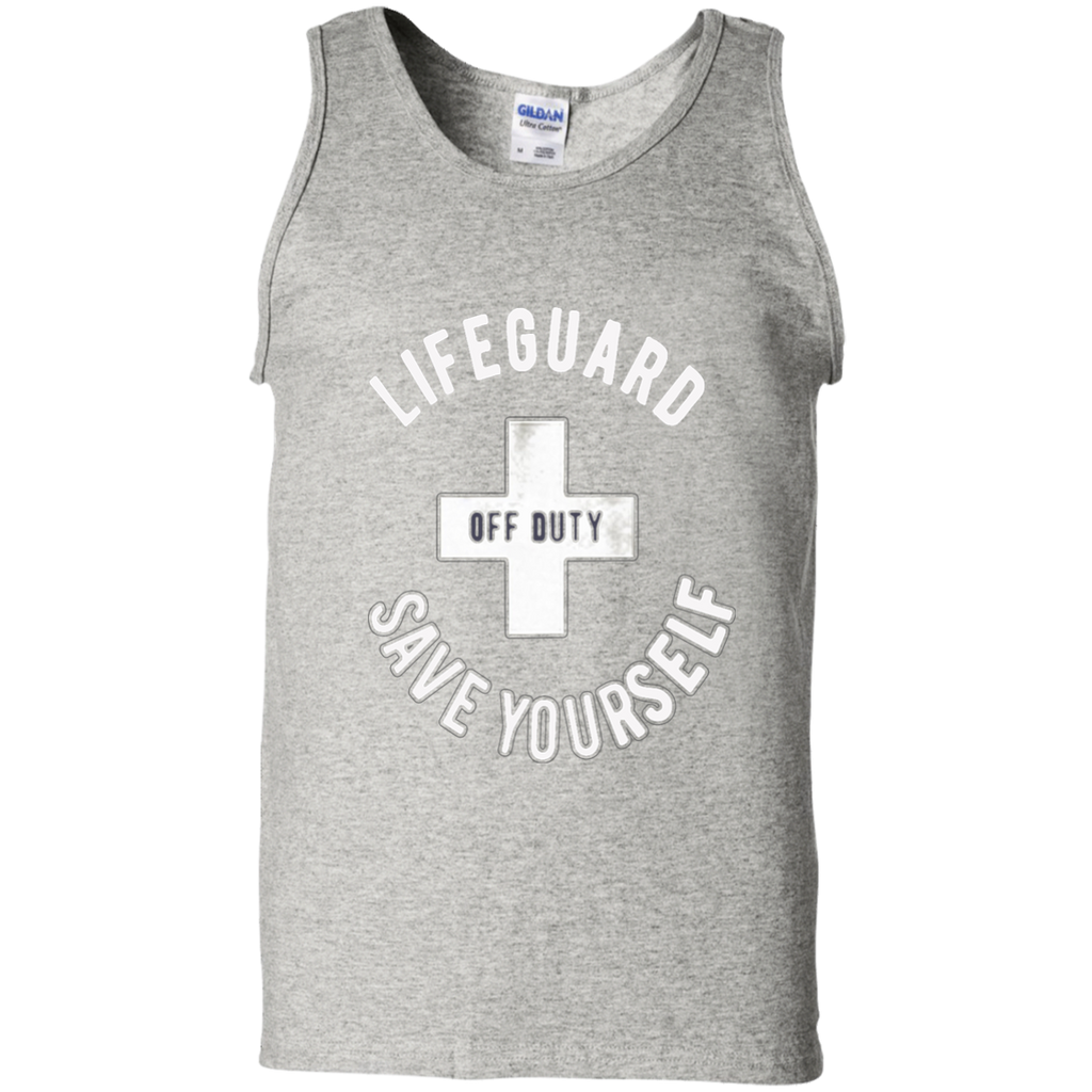 Limited Edition Lifeguard Off Duty G220 Gildan 100% Cotton Tank Top