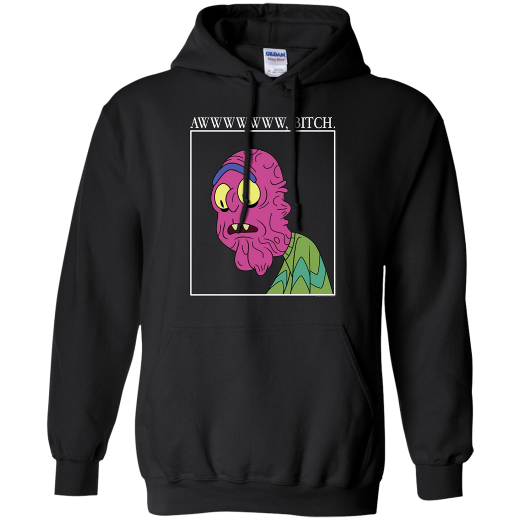 Rick & Morty Aww Bitch G185 Gildan Pullover Hoodie 8 oz.