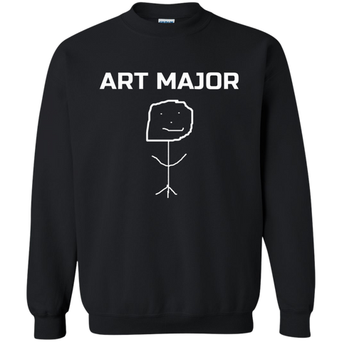 Art Major Funny Shirt T-Shirt G180 Gildan Crewneck Pullover Sweatshirt  8 oz.