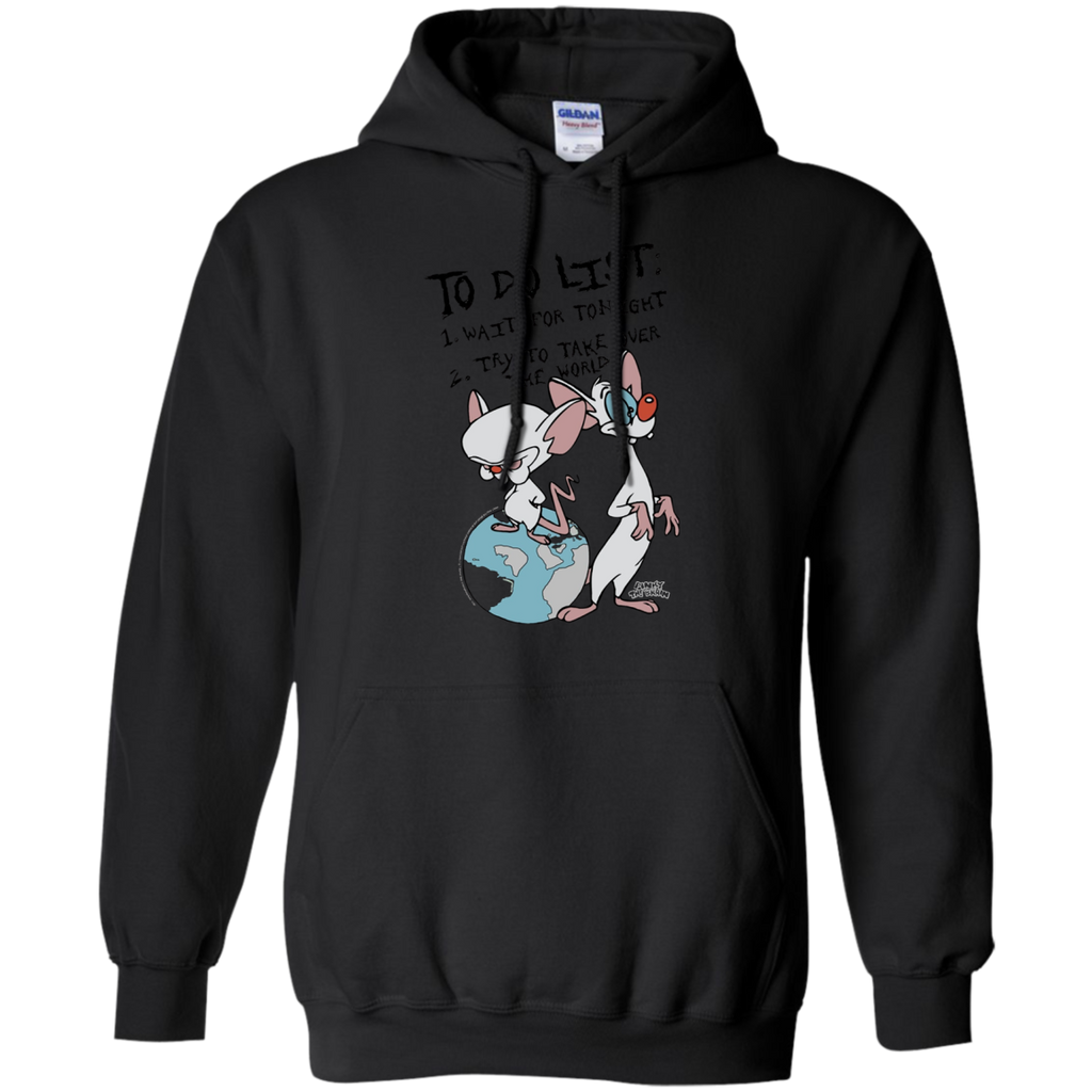 Animaniacs To Do List Pinky Brain Pullover Hoodie 8 oz