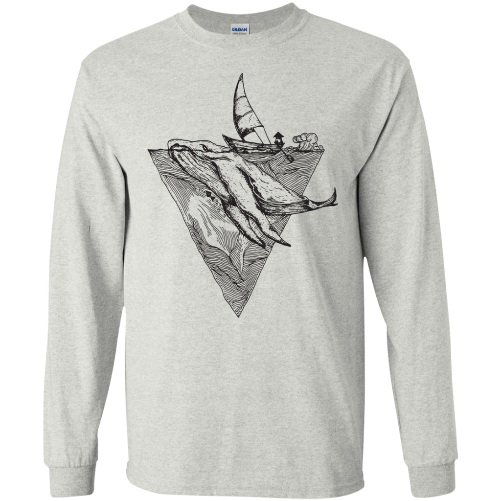 fishing time black and white T-Shirt
