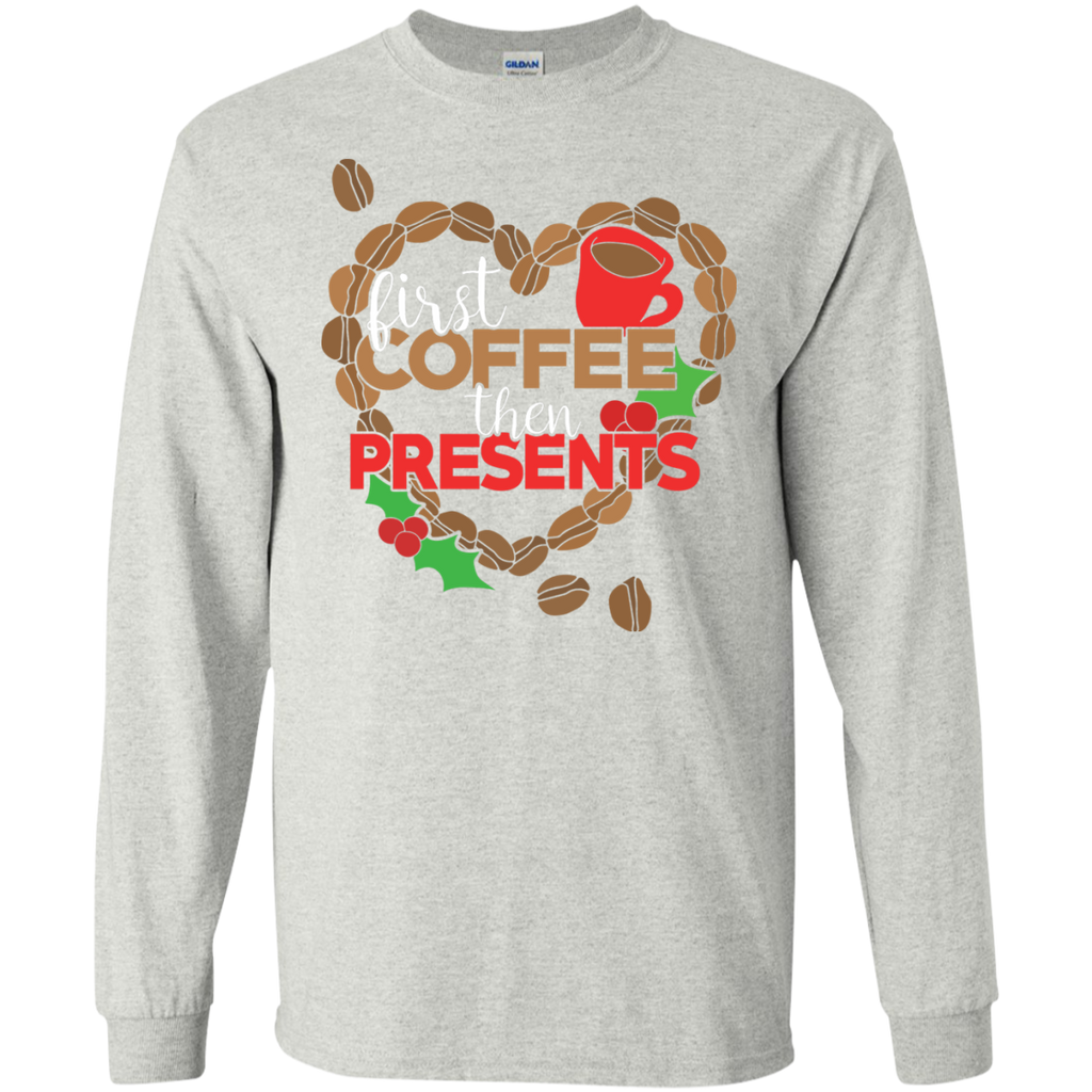 first coffee then presents  funny T-Shirt