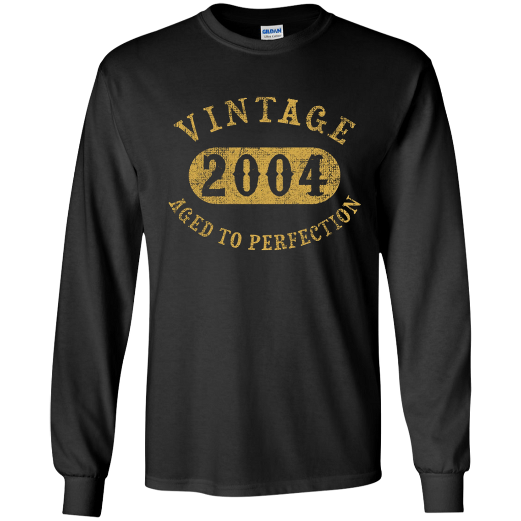 13 years old 13th Birthday B-day Gift Vintage 2004 T-Shirt G240 Gildan LS Ultra Cotton T-Shirt
