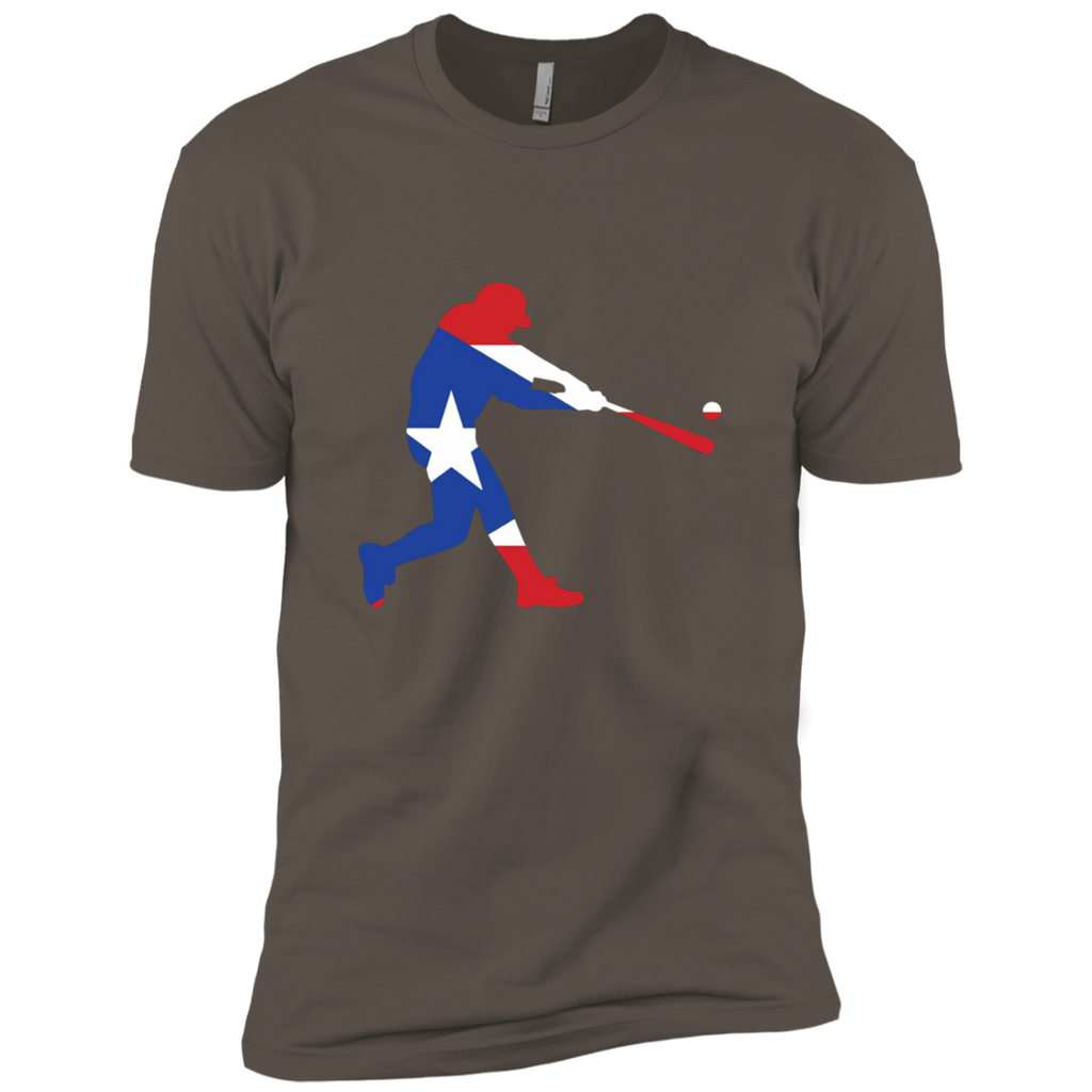 Puerto Rico Baseball T Shirt PR Batter Classic Flag T-Shirt NL3600 Next Level Premium Short Sleeve T-Shirt