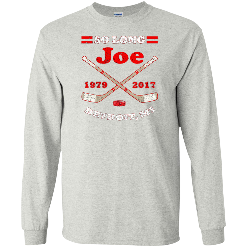 New Detroit Hockey Sports Fan So Long Joe LS Ultra Cotton Tshirt