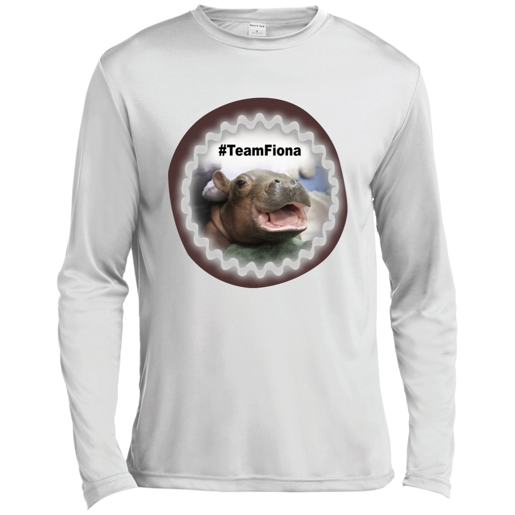 Fiona the hippo preemie baby hippo Fiona Cute Shirt ST350LS Spor-Tek LS Moisture Absorbing T-Shirt