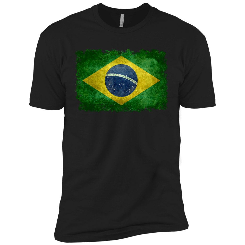 flag of brazil in vintage retro style T-Shirt
