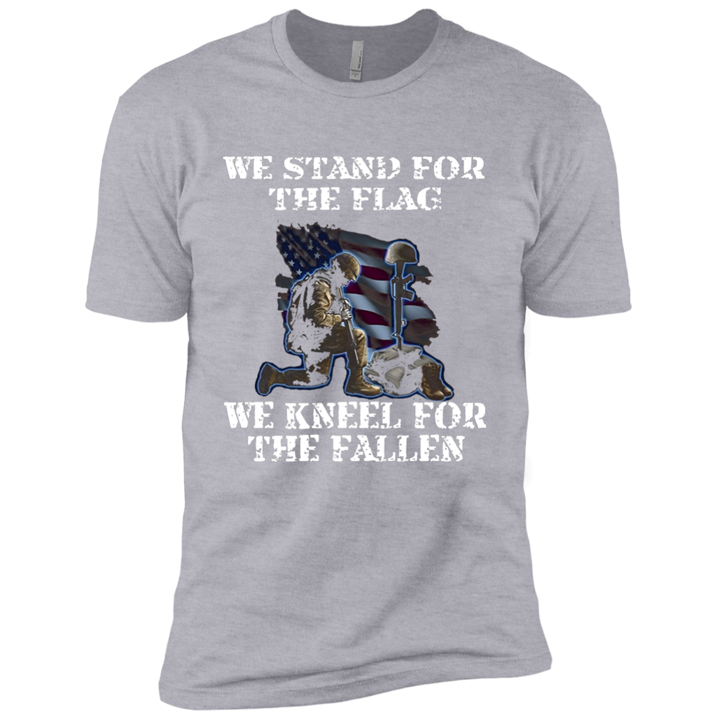 We Stand For The Flag We Kneel For The Fallen T-Shirt NL3600 Next Level Premium Short Sleeve T-Shirt