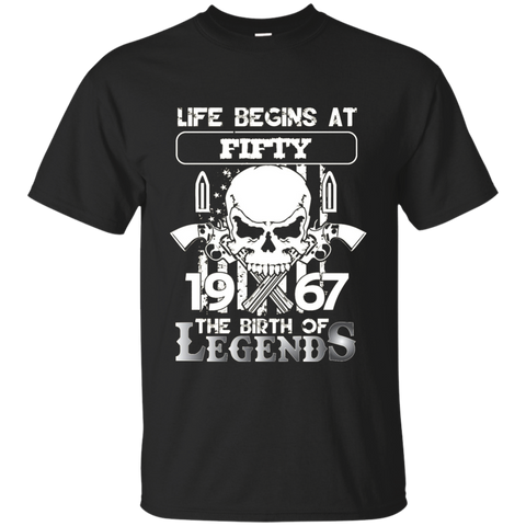 50th Birthday Gifts 1967 The Birth Of Legends Custom Ultra Cotton T-Shirt
