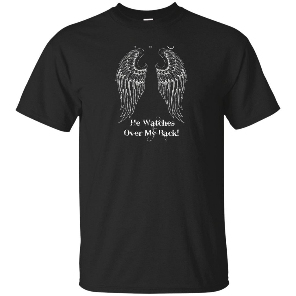 My Son Is My Guardian Angel He Watches My Back Custom Ultra Cotton T-Shirt